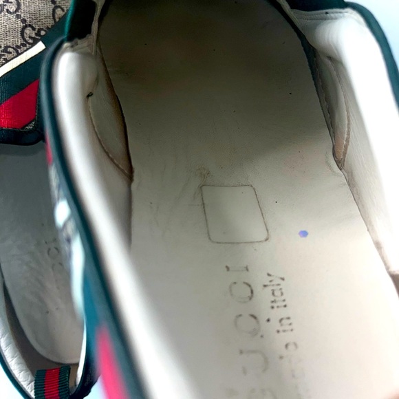 Gucci Men’s Slip-on GG Supreme Ace Sneaker, size 11 - Picture 5 of 10